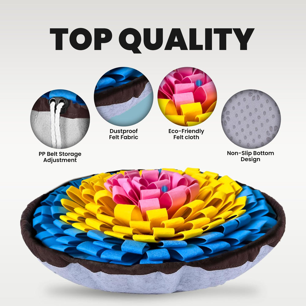 PET ARENA snuffle mat adjustable belt focuses on size customization for large or small breeds