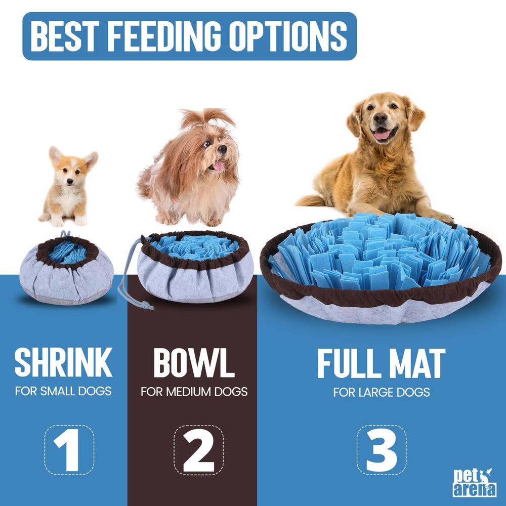 PET ARENA Snuffle Mat with feeding bowl shown for slow feeding and enrichment