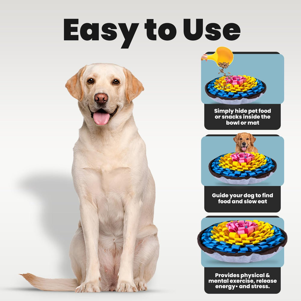 PET ARENA snuffle mat treats hiding closeup highlights scent-based enrichment and slow feeding benefits