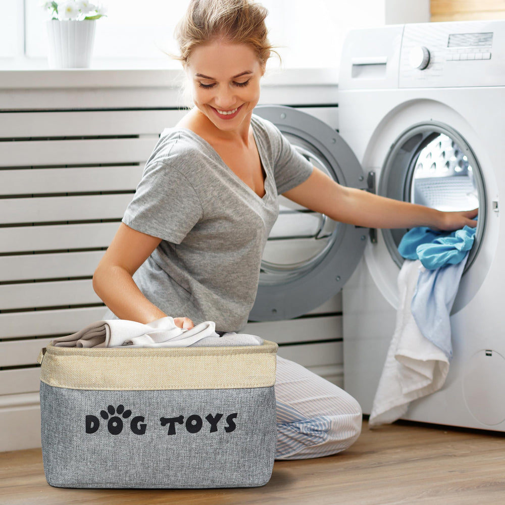 PET ARTIST gray multi-purpose storage for toys leashes blankets