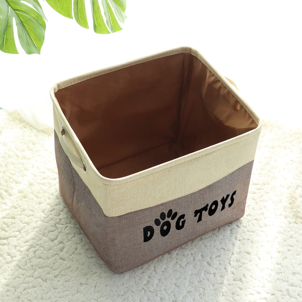 PET ARTIST large dog toy basket flat-fold demonstrates compact storage