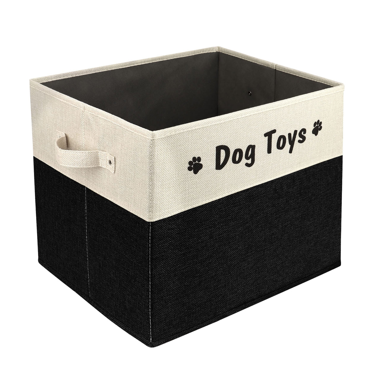 PET ARTIST large dog toy basket folded design highlighting space-saving feature