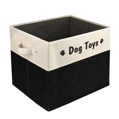 PET ARTIST large dog toy basket folded design highlighting space-saving feature