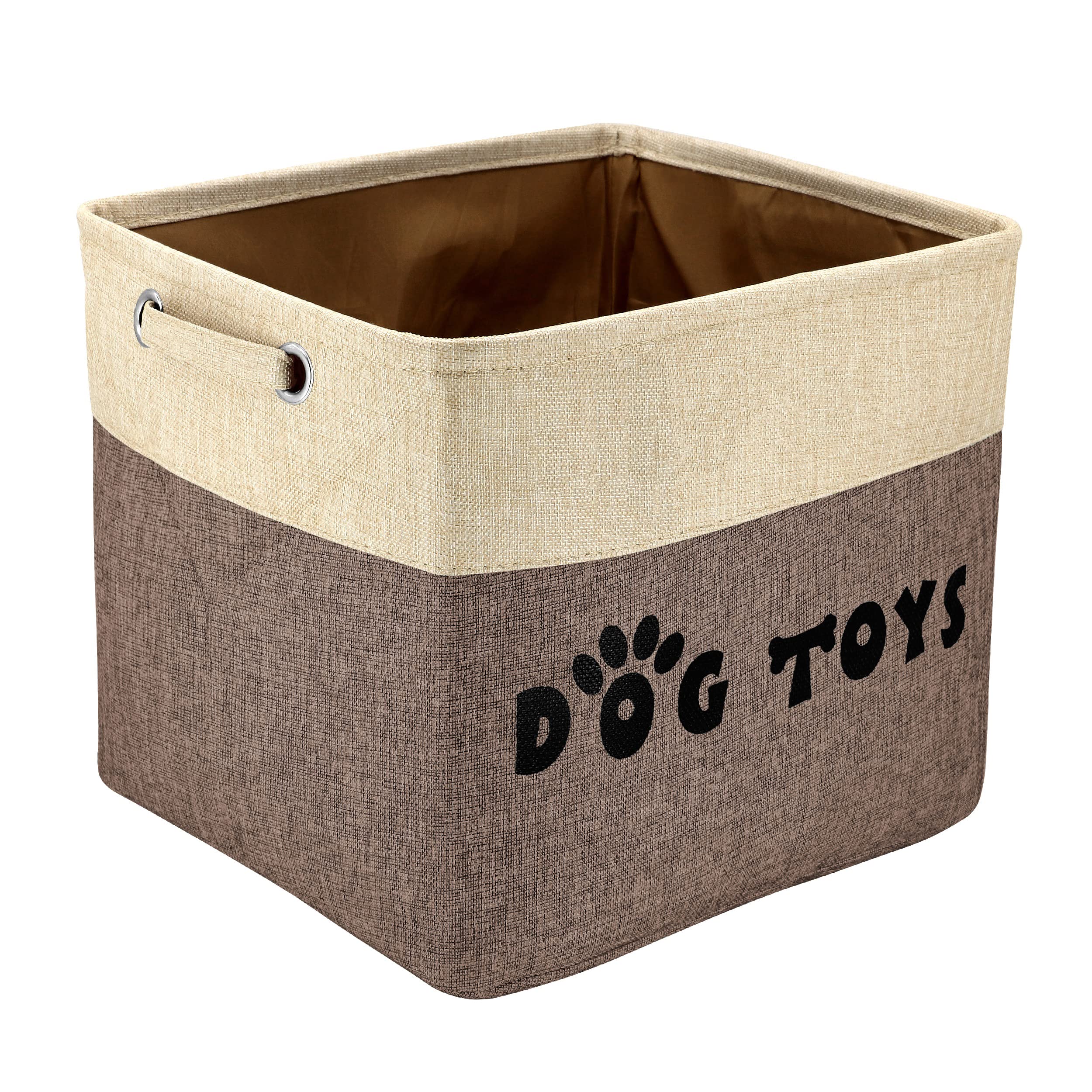 PET ARTIST large dog toy basket front view for organized playroom storage