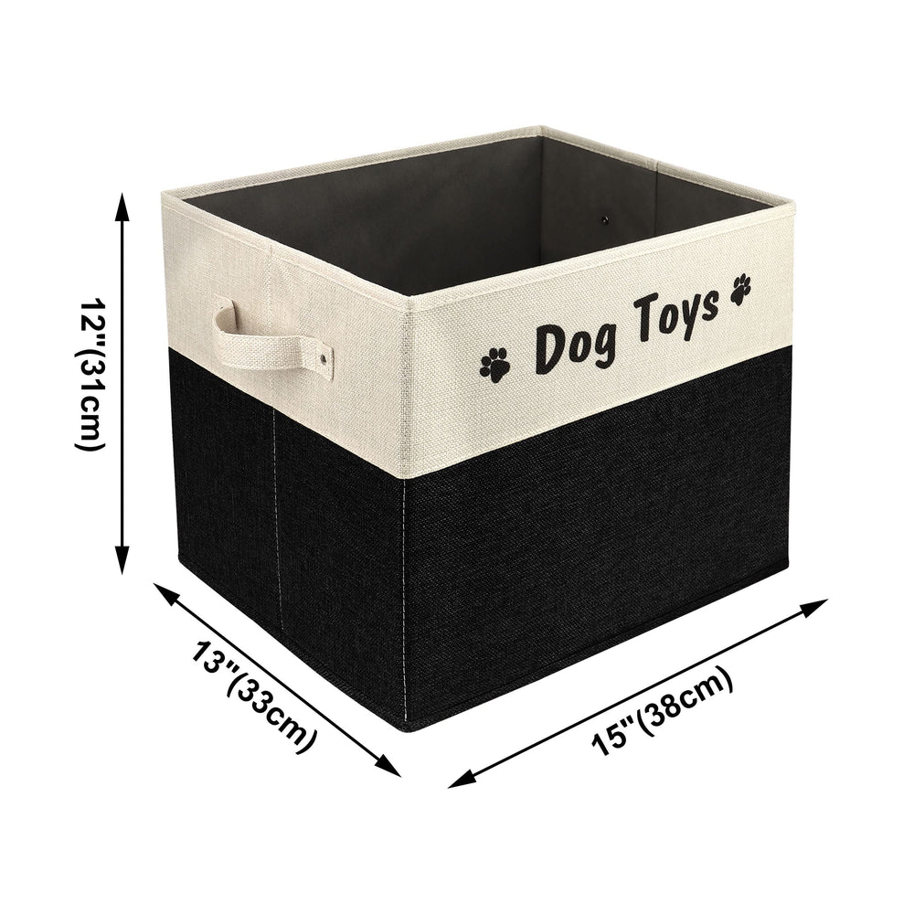PET ARTIST large dog toy basket stand-up form shown for easy toy access