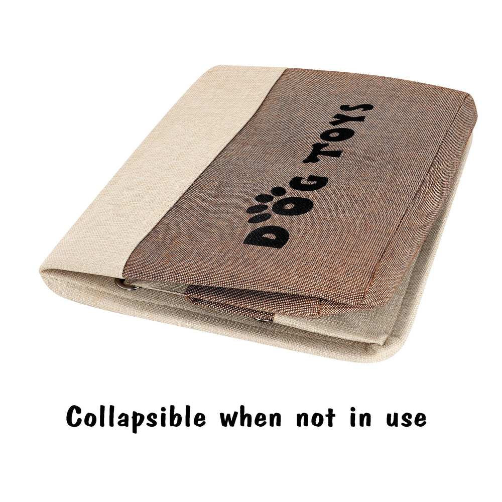 PET ARTIST large dog toy basket with toys inside demonstrating multi-purpose use