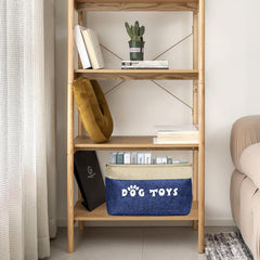 PET ARTIST open-top basket displays easy access to toys and accessories.