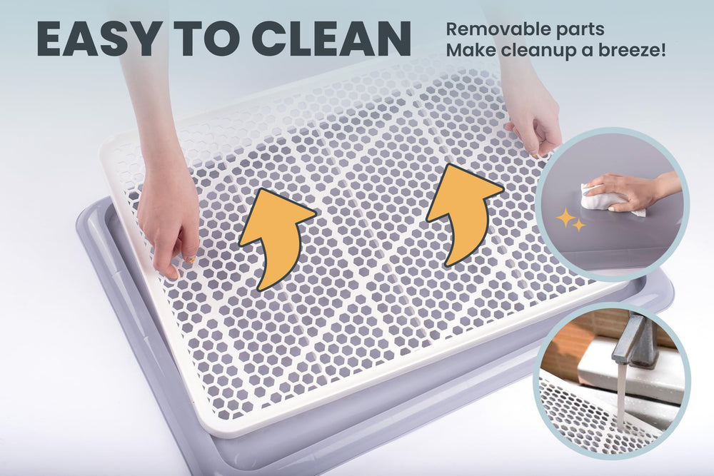 PET AWESOME tray highlights raised edges protecting carpets from spills