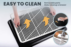 Pet Awesome potty tray color variations offer stylish indoor fit.