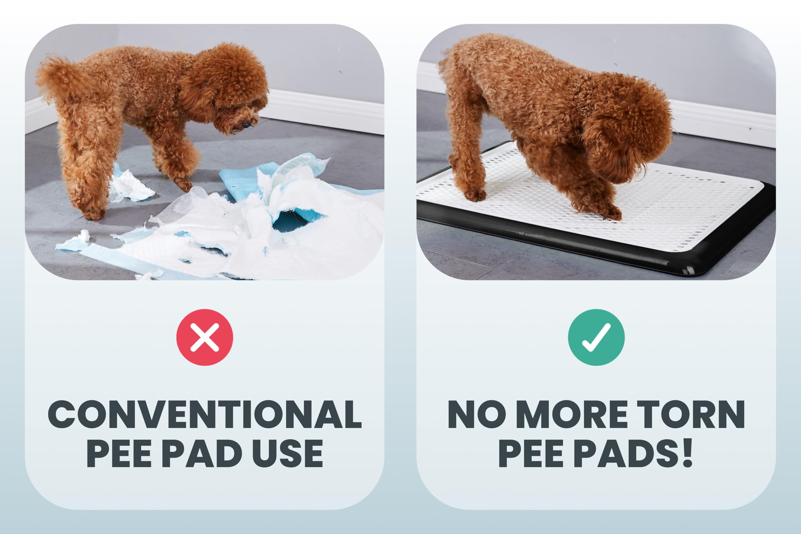 Pet Awesome potty tray indoor outdoor use for versatile spaces.