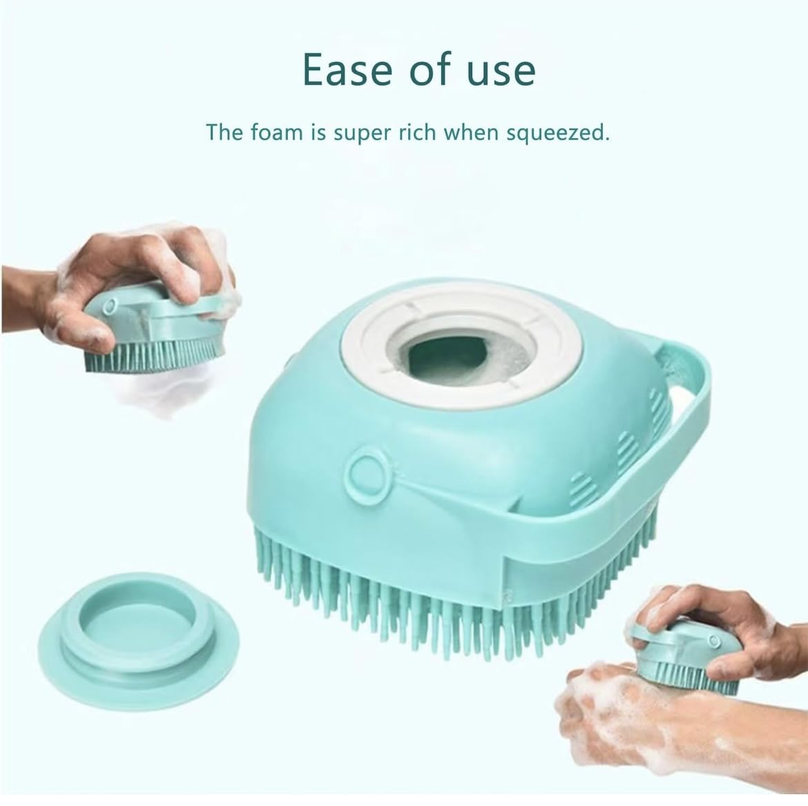 Pet Bath Massage Brush suitable for dogs and cats of all sizes during wash
