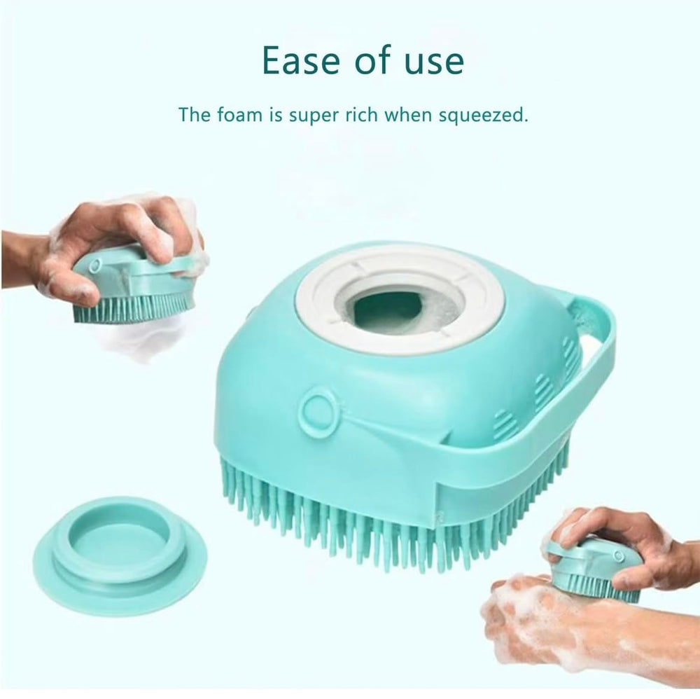 Pet Bath Massage Brush suitable for dogs and cats of all sizes during wash