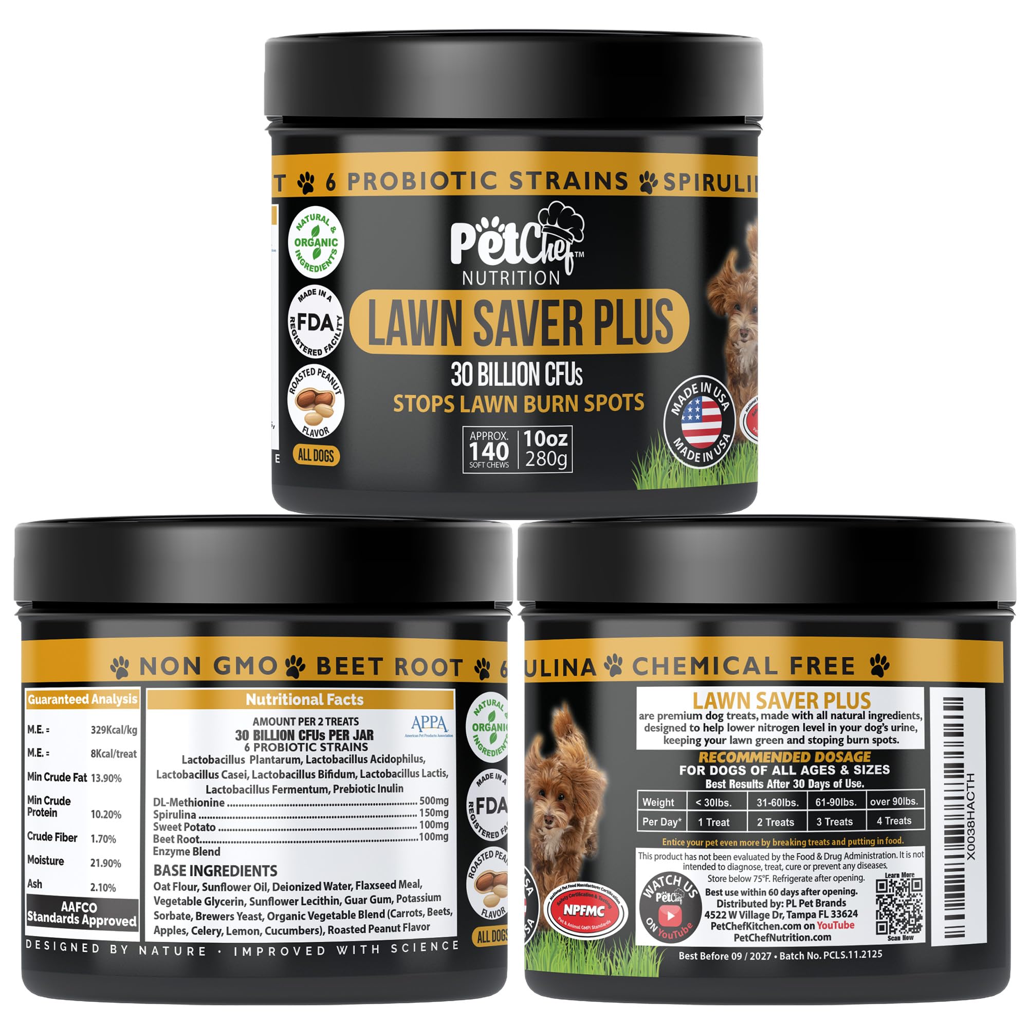 Pet Chef Nutrition soft chews for dogs ready for daily digestive support.