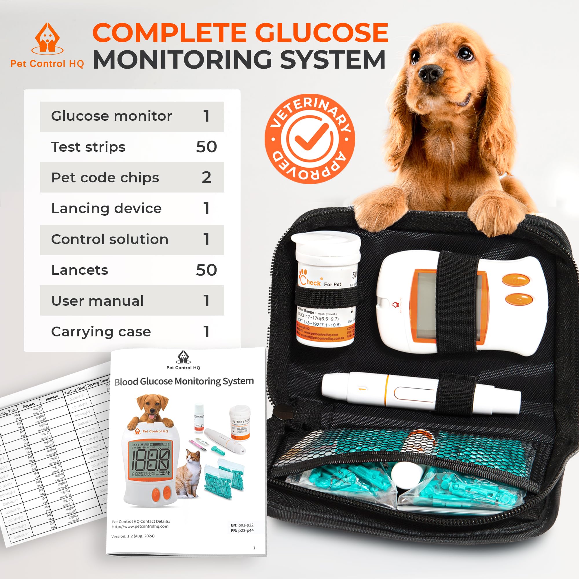 Pet Control HQ lancets for small blood samples in at-home testing