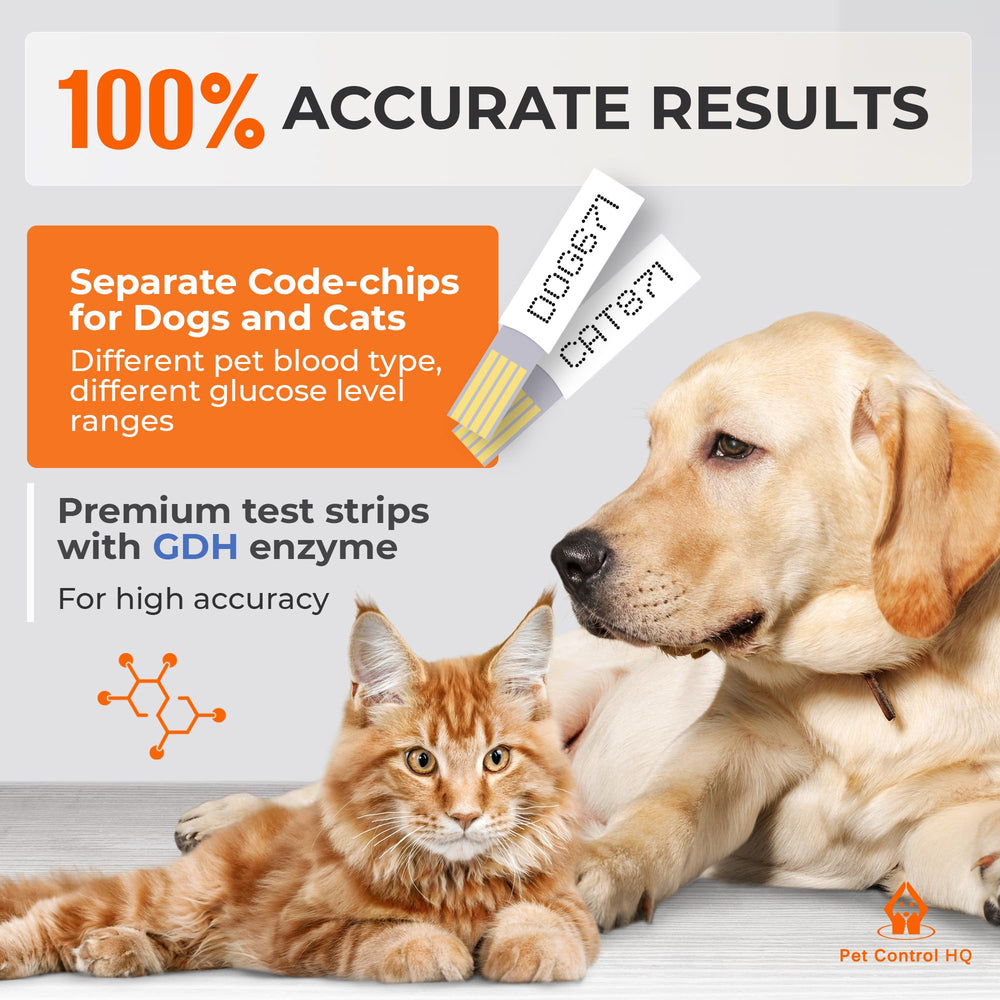 Pet Control HQ two-code-chip system for dog and cat readings supports accurate pet glucose tracking