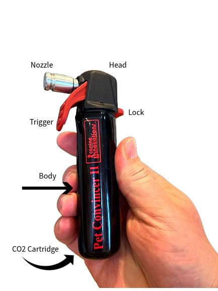 Pet Convincer 2 dog training spray used as portable correction tool