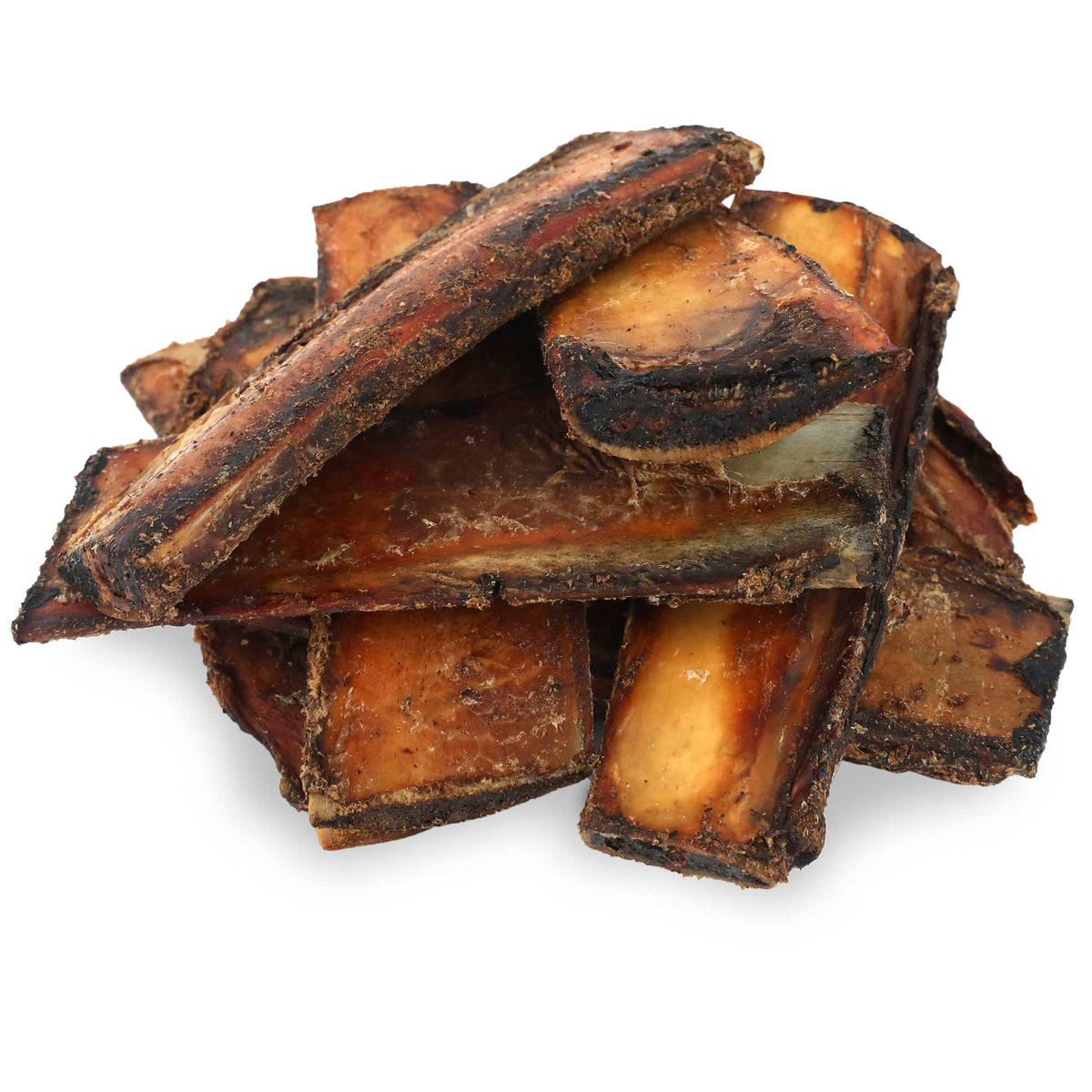 Pet Craft Supply buffalo rib bones pack front view, long-lasting chew for dogs.
