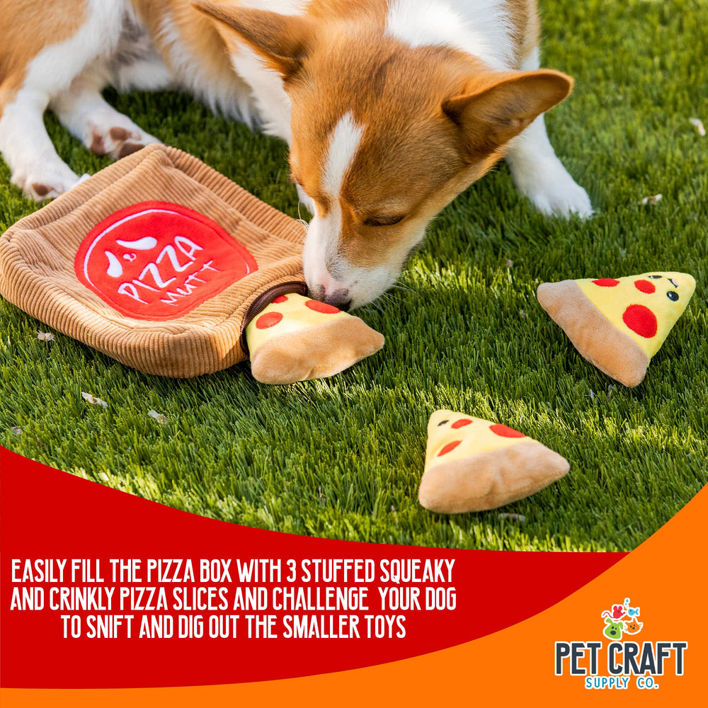 Pet Craft Supply Hide and Seek pizza box set ideal for small and medium dogs.