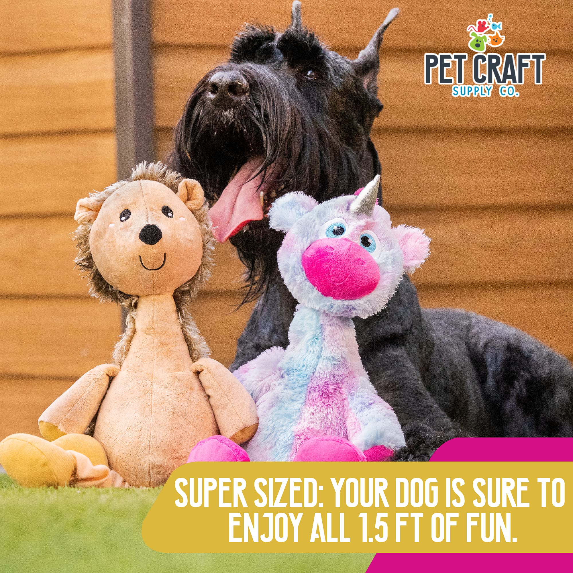 Pet Craft Supply Jiggle Giggle 1.5 ft length for medium to large dogs.