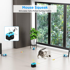 Pet Deluxe dual-control modes keep kittens mentally and physically engaged during play.
