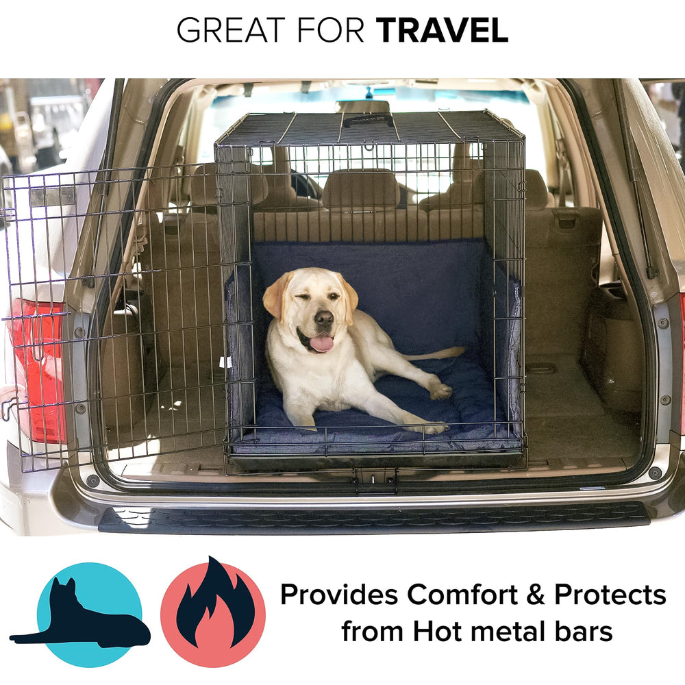 Pet Dreams 24-inch iCrate arrangement demonstrates crate-ready comfort