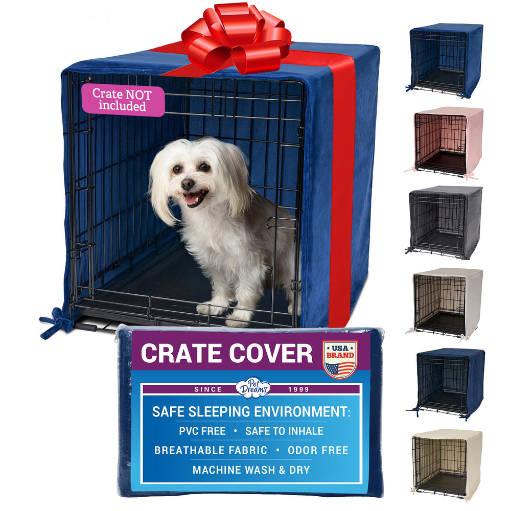 Pet Dreams Dog Crate Cover breathable fabric demonstrates superior airflow for a healthier indoor den.