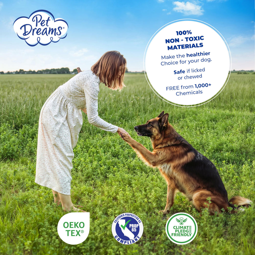 Pet Dreams machine-washable crate cover for easy care and durability.