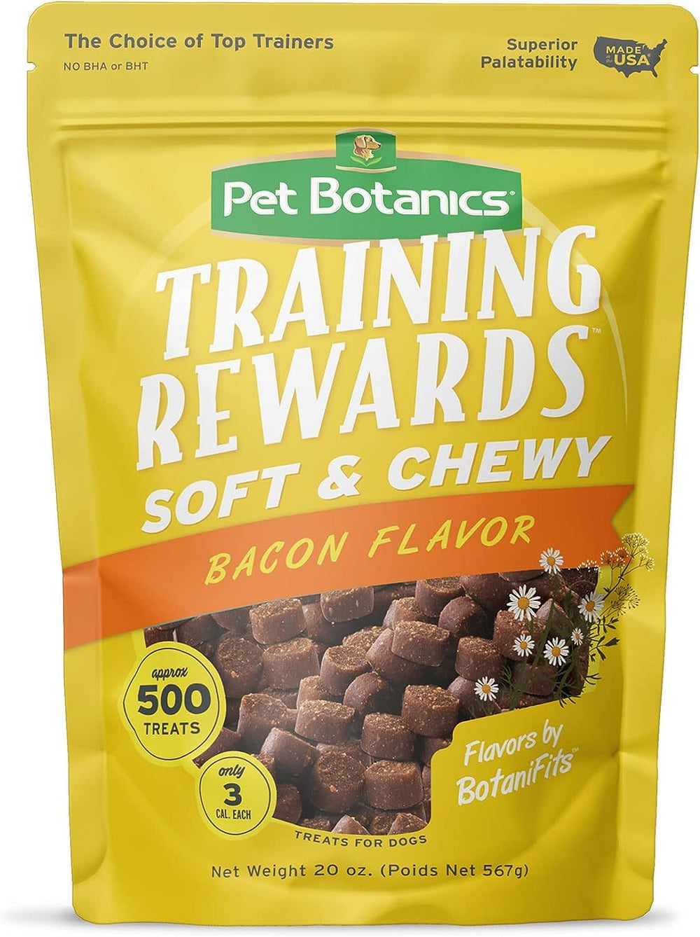 Pet Faves bacon flavor close-up, irresistible aroma for motivated training