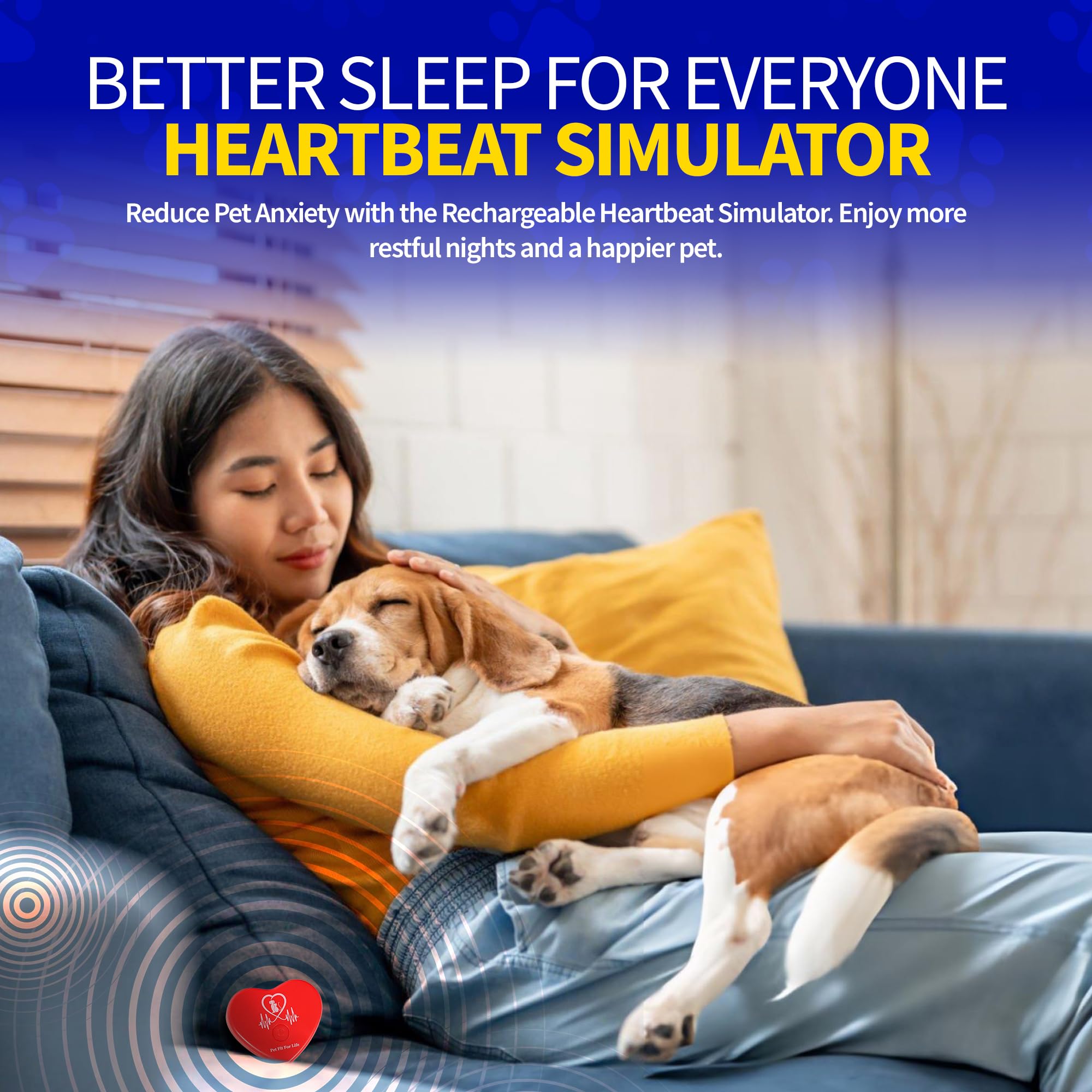 Pet Fit For Life durable heartbeat toy design for long-lasting use.