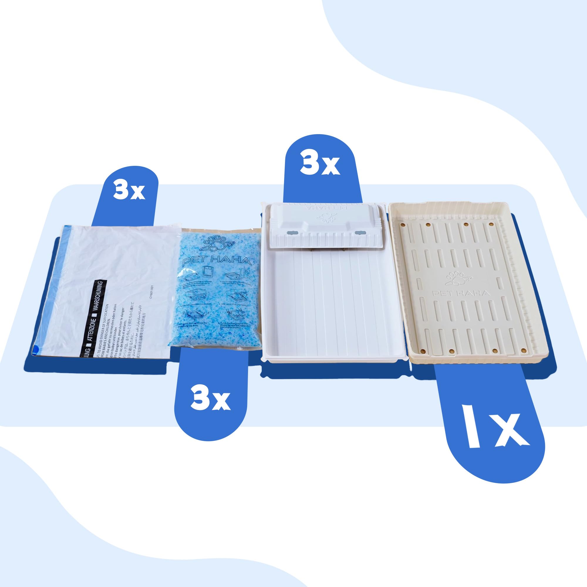 PET HAHA triple-leak-proof-design prevents leaks during use.