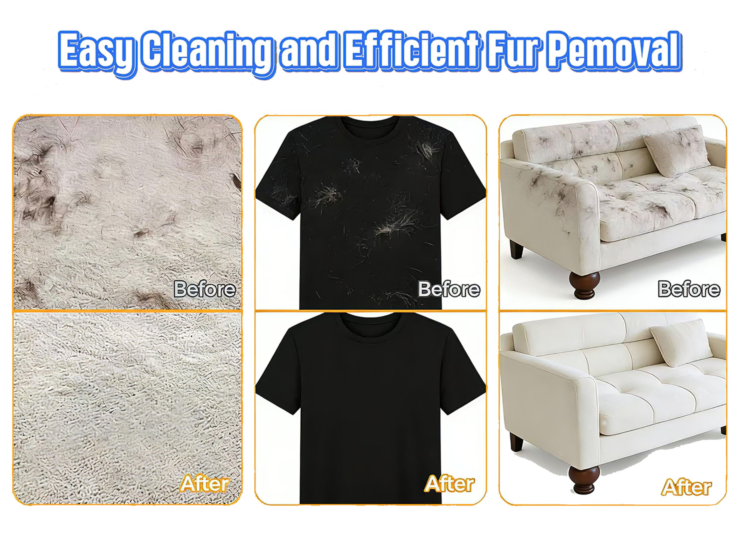 Pet Hair Removal Glove car interior for clean car seats and surfaces