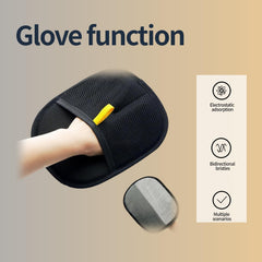 Pet Hair Removal Glove on clothes preps fur before washing.
