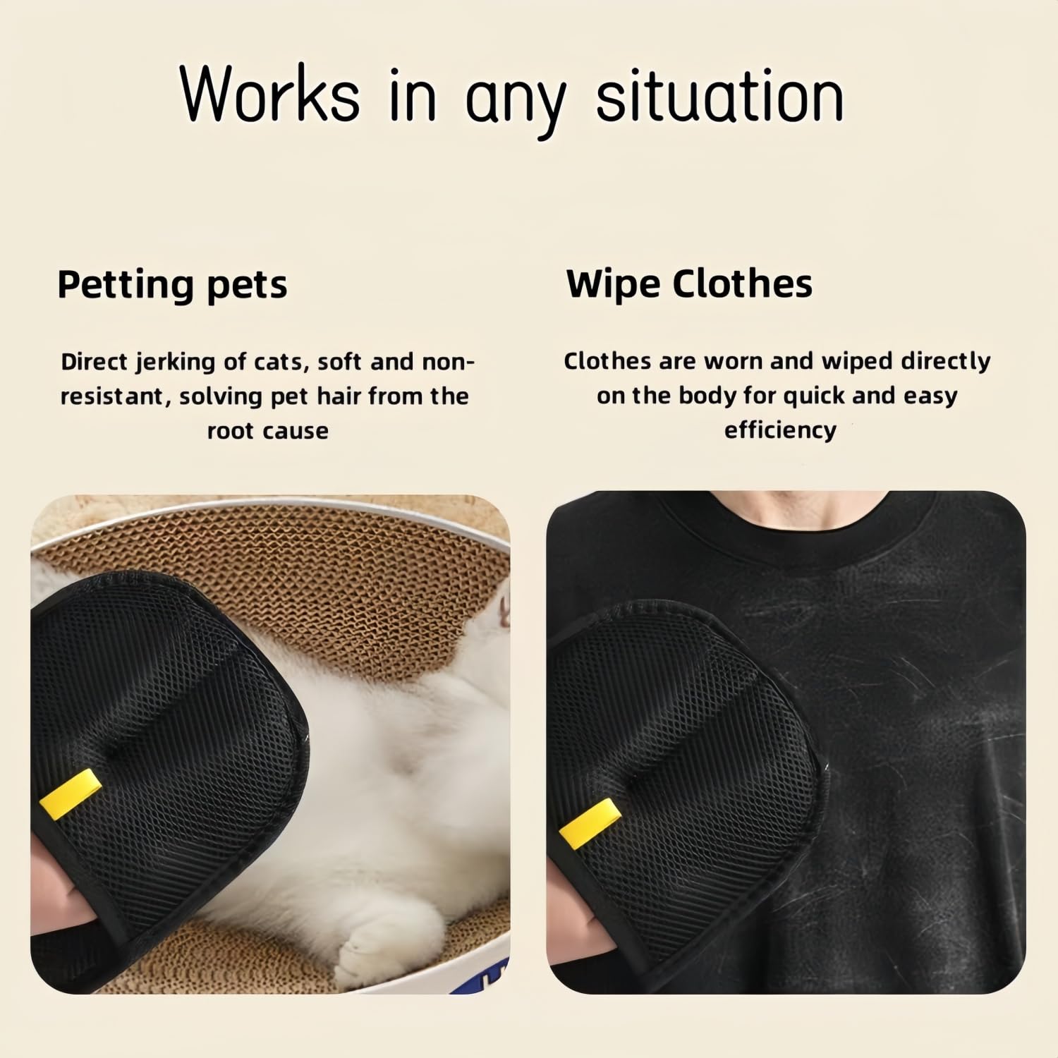 Pet Hair Removal Glove eco-friendly; durable for 200+ washes.