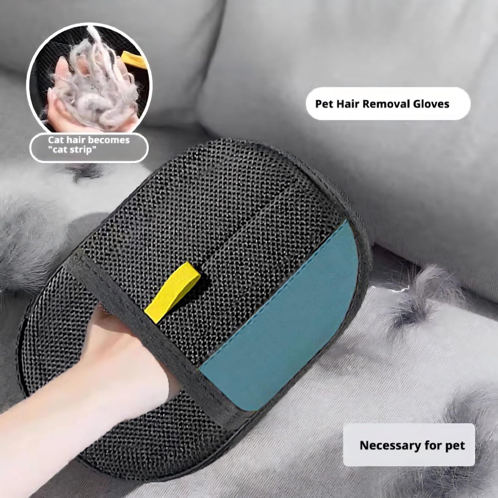 Pet Hair Removal Glove soft microfiber closeup showing gentle texture