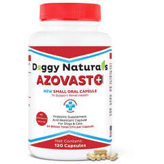 Pet Health Pharma Azovast Plus kidney health bottle improves daily kidney support for pets.