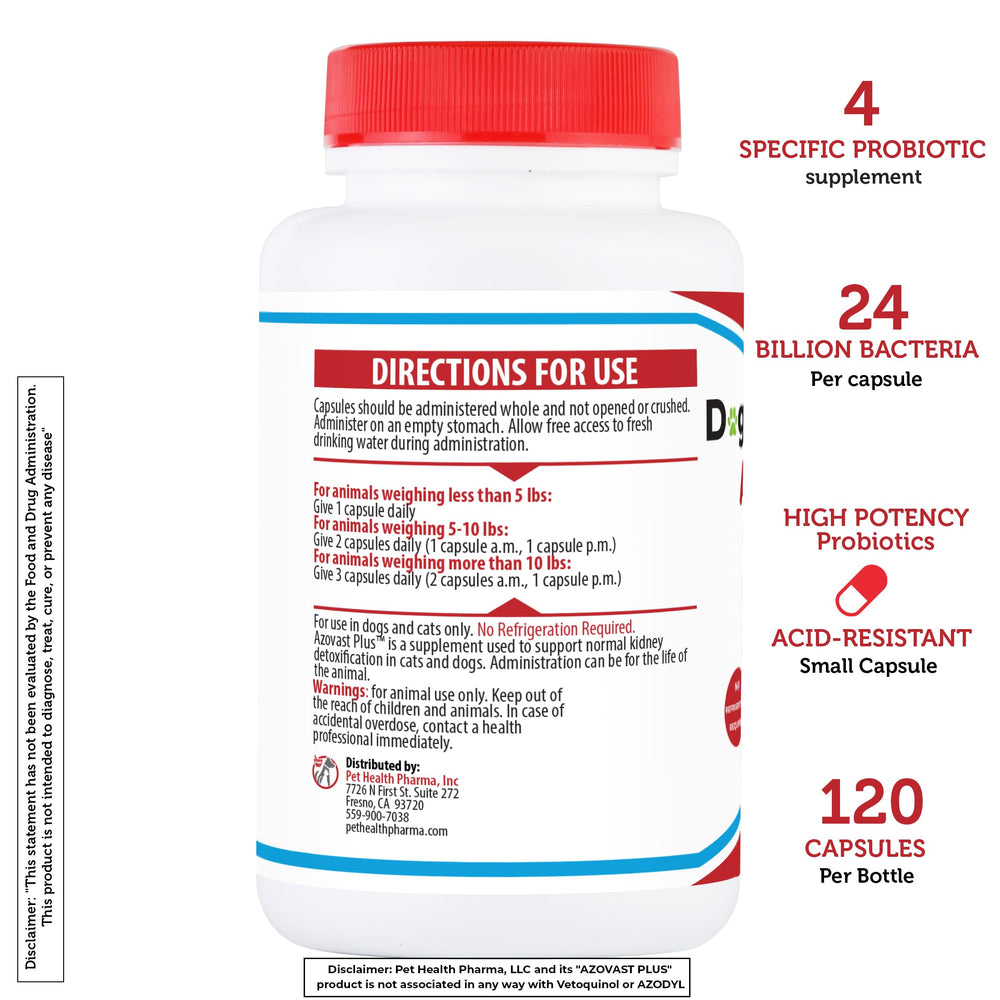 Azovast Plus label close-up communicates USA-made, cGMP facility quality.