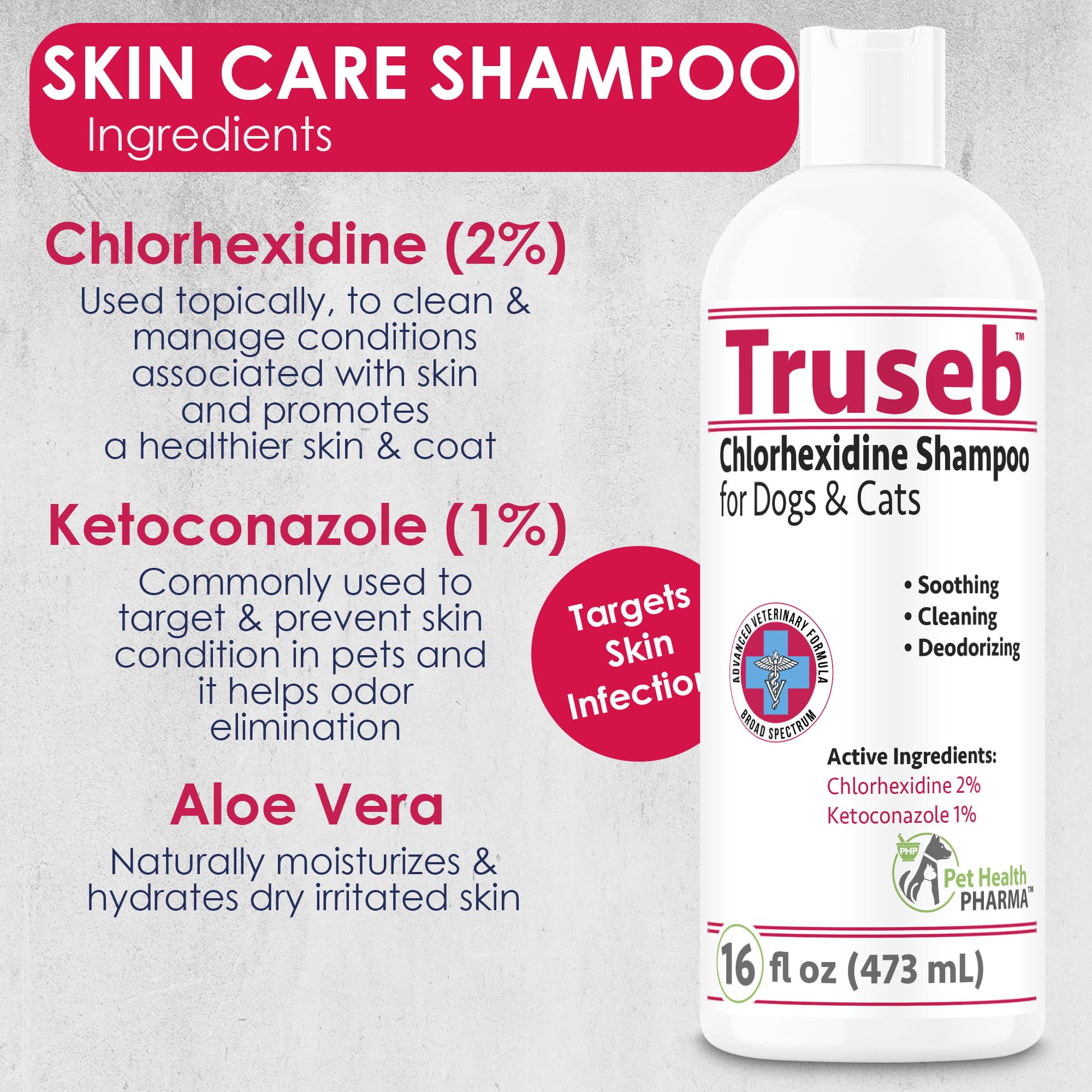 Truseb conditioner action image shows improved coat shine and manageability.