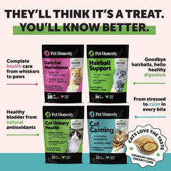 Pet Honesty Cat Multivitamin natural ingredients list highlights omega-3s