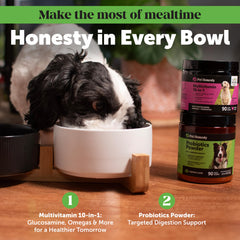 Pet Honesty natural enzymes and bentonite clay mix aids balanced digestion and nutrient uptake.