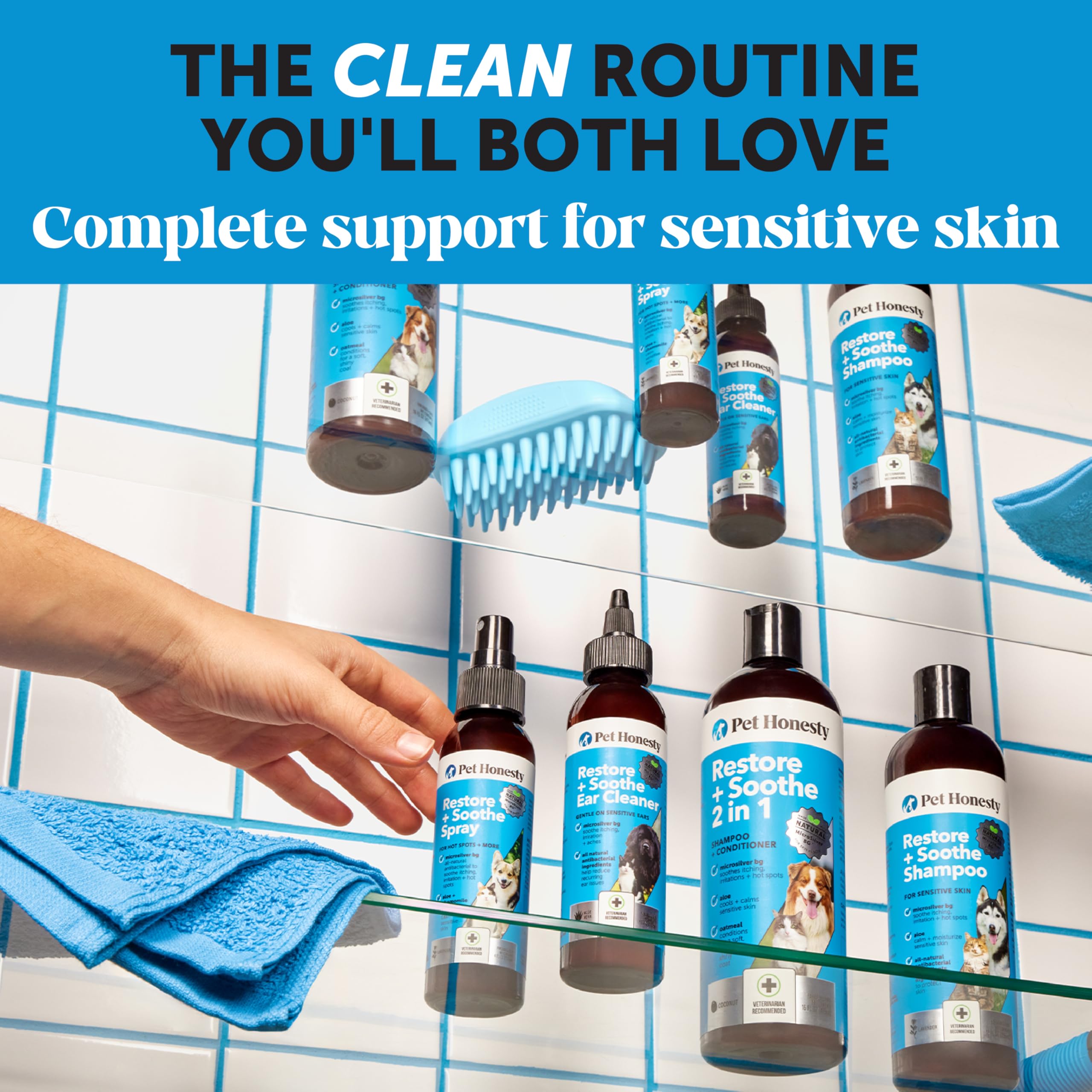 Pet Honesty safe for sensitive skin with clean ingredients.
