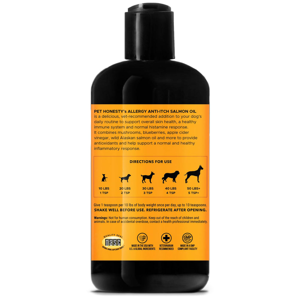 Pet Honesty USA-made GMP-certified label signals safety and quality standards.