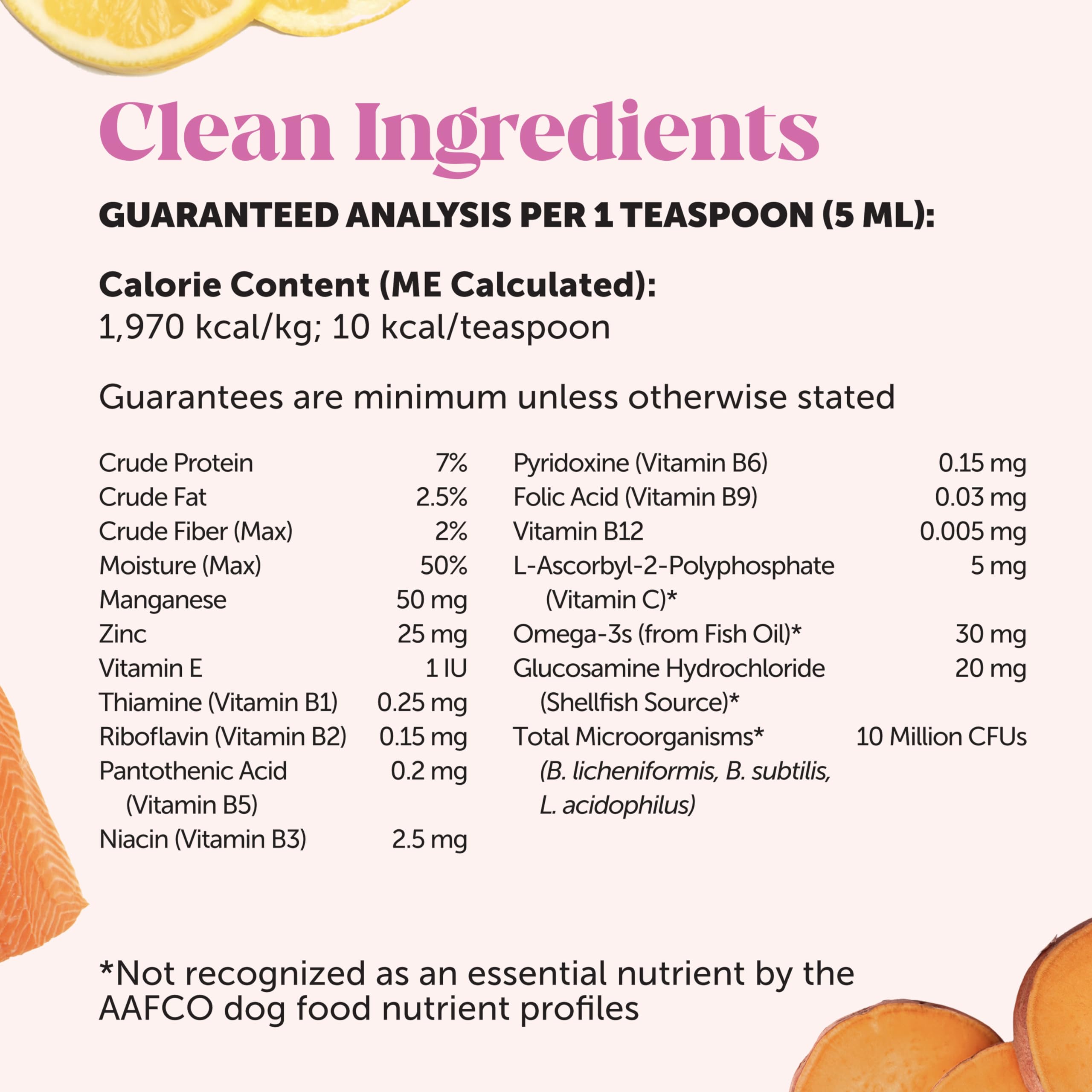 Pet Honesty vitamin minerals panel with fish oil supports overall wellness