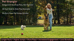 Pet Wrangler 2 soft-grip handle enhances comfort during extended play sessions