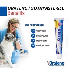 ZYMOX Oratene gel bucal, aplicación fácil para limpieza diaria.