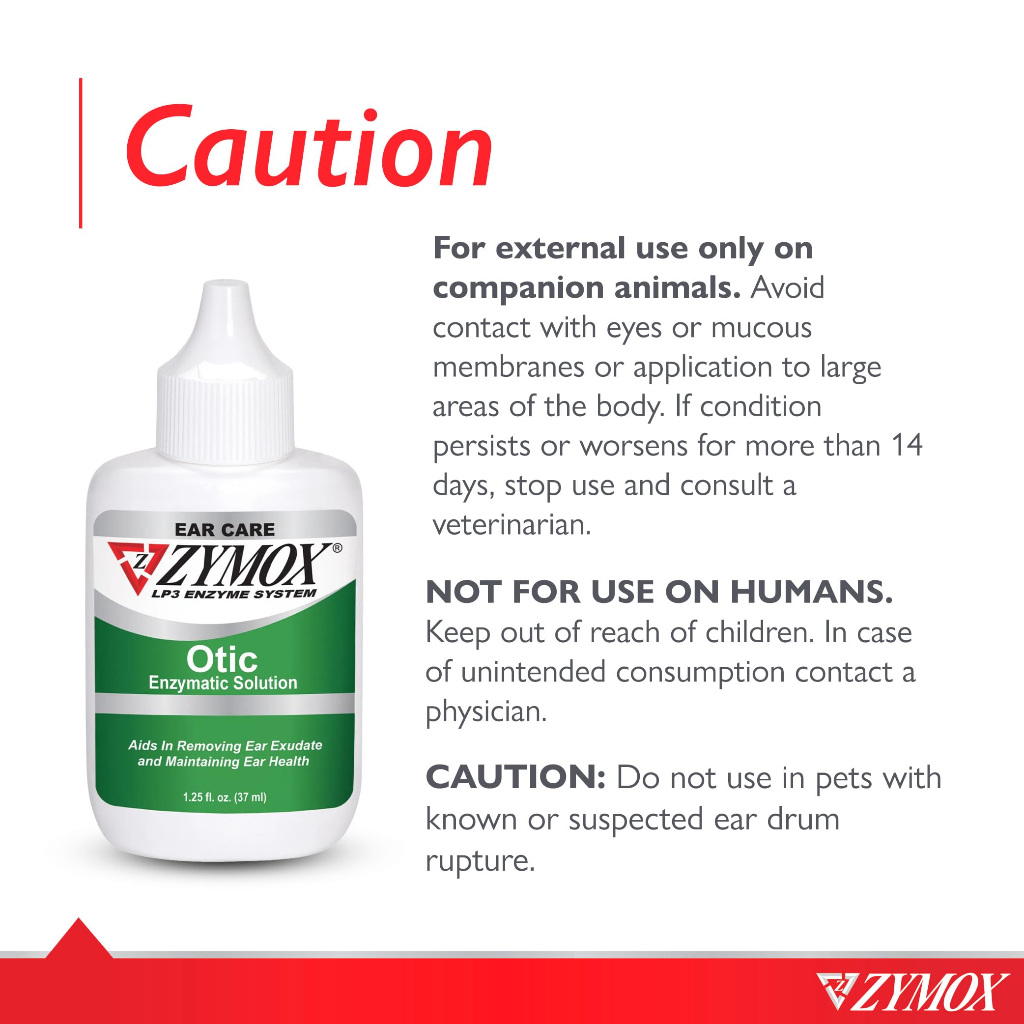 Pet King Brands Zymox Otic soft-tip application on inflamed ears