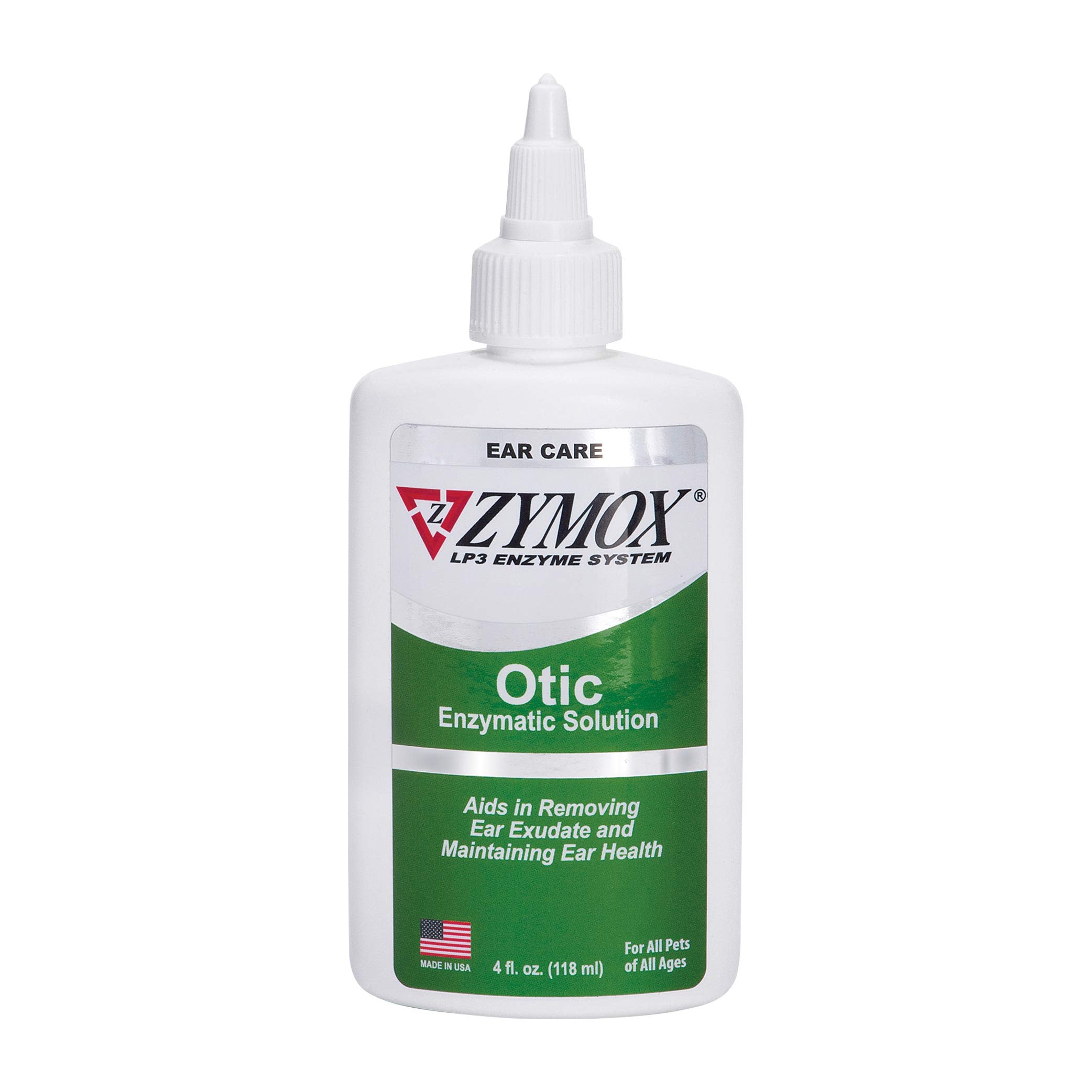 Pet King Brands Zymox Otic solution bottle for easy at-home ear care.