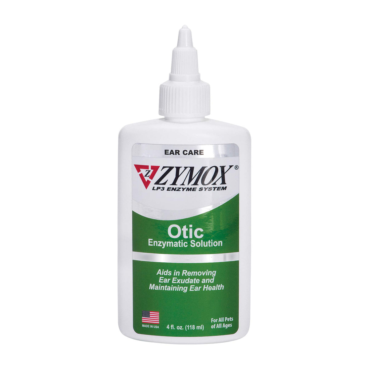 Pet King Brands Zymox Otic solution bottle for easy at-home ear care.