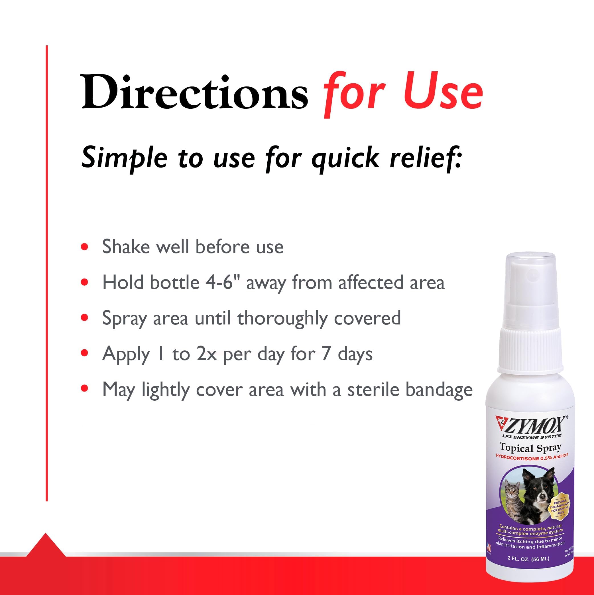 Pet King Brands Zymox aloe vera focus for soothing skin care.