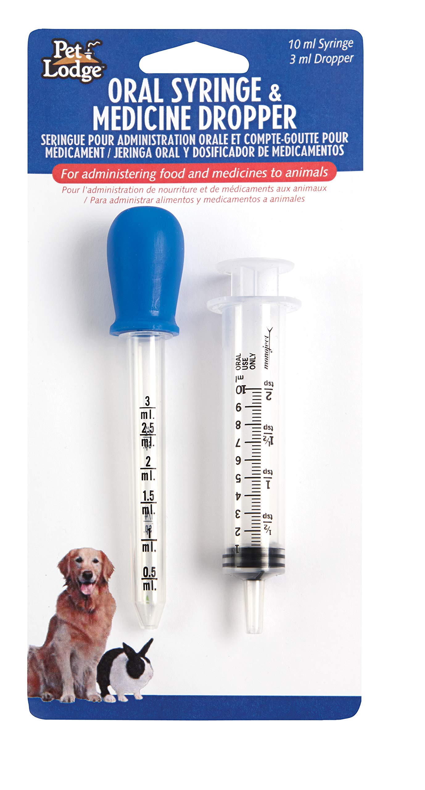 Pet Lodge oral syringe and medicine dropper for precise dosing and easy pet administration.