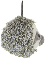 Pet Lou 4 Inch EZ Squeaky Sloth Ball floating close-up shows water play readiness and buoyancy.